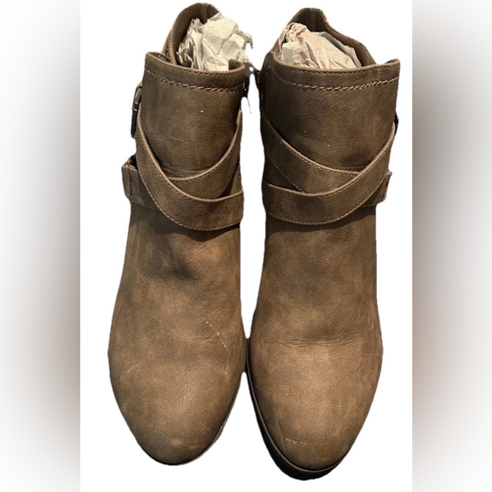 Hot Tomato Tan Ankle Booties 12M